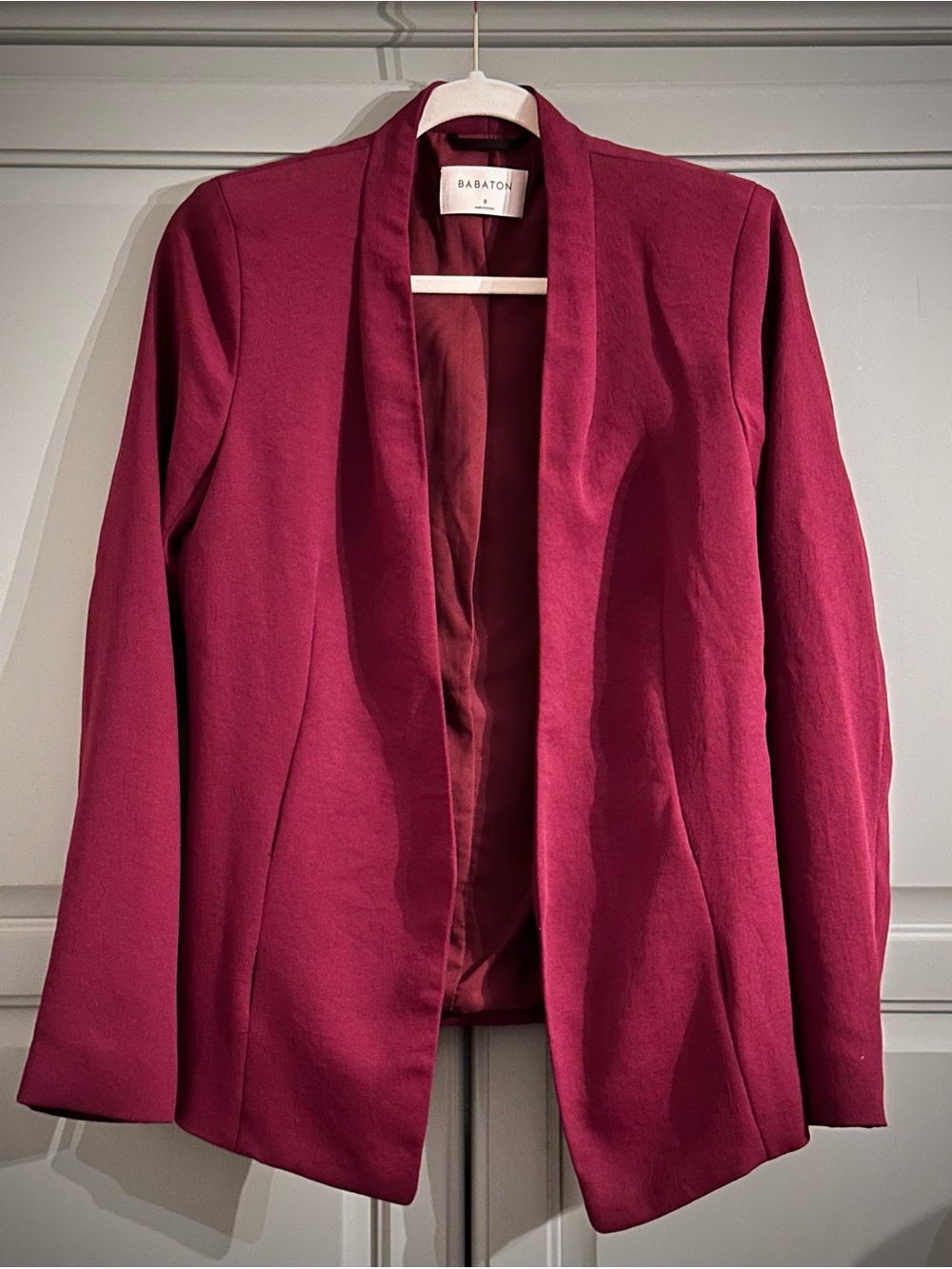 Babaton Red Open-Front Blazer Jacket - Picture 4 of 4